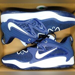 Nike KD15 TB Promo BB Shoes Navy Blue/White Sz 16 Men NIB